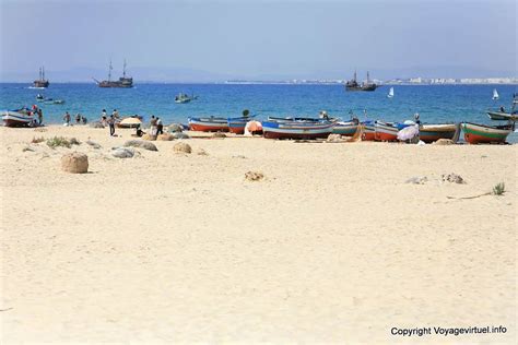 Hammamet Praia E Barcos De Pesca Tunísia