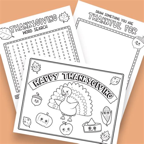 It began as a day of giving thanks and sacrifice for the blessing of the. Free Thanksgiving Printables for the Kids Table | Free ...