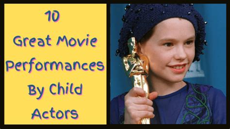 10 Great Movie Performances By Child Actors Reelrundown