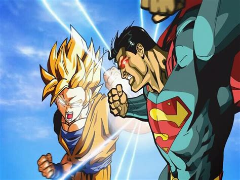 Vegeta and goku are in major trouble. DRAGON BALL Z COOL PICS: SUPER MAN VS GOKU