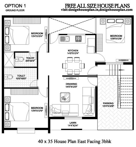 House Design East Facing 30x60 1800 Sqft Duplex House Plan 2 Bhk