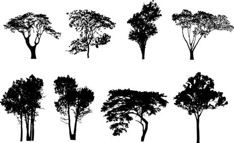 Silhouette Clip Art Free Images Trees