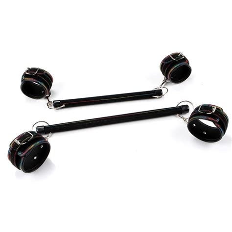 Adjustable Expandable Spreader Bar Bondage Bondage Handcuffs Ankle Cuffs Bdsm Set Adults