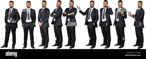 Collection Of Full Length Portraits Of Businessmen Stock Photo Alamy