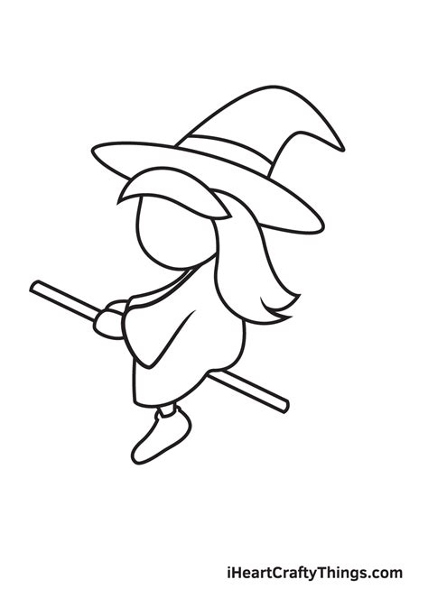 Witch Drawing — How To Draw A Witch Step By Step