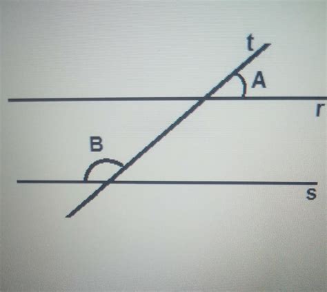 As retas r e s da figura abaixo são paralelas e cortadas pela