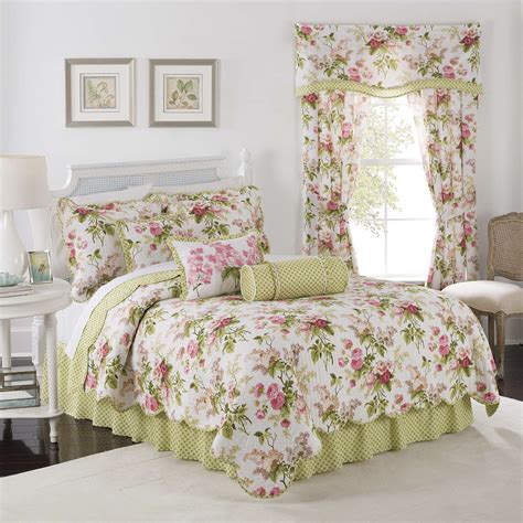 Fingerhut Waverly Emma S Garden 4 Pc Quilt Set King Shabby Chic Bedrooms Chic Bedroom