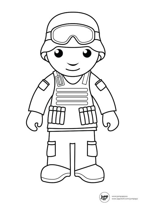 Soldier Coloring Pages To Print At Free Printable