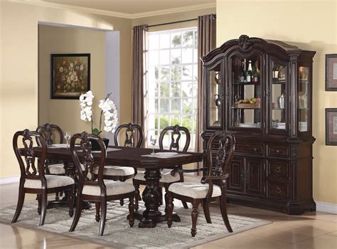 A rectangular dining table set is best paired with a formal décor and maybe even a china hutch. Simple and Formal Dining Room Sets - Amaza Design