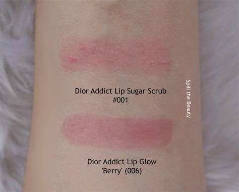 Dior Addict Lip Sugar Scrub 001 And Lip Glow 006 Berry Review