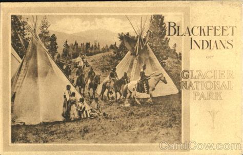 Blackfeet Indians Of Glacier National Park