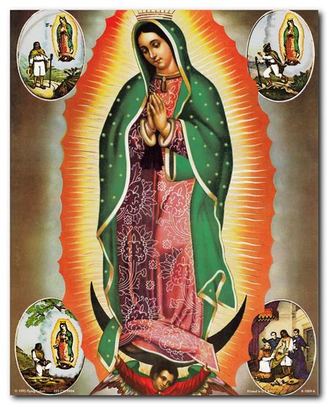 Virgin Mary Our Lady Of Guadalupe Mexican La Virgen De Art Print Poster Religious Posters