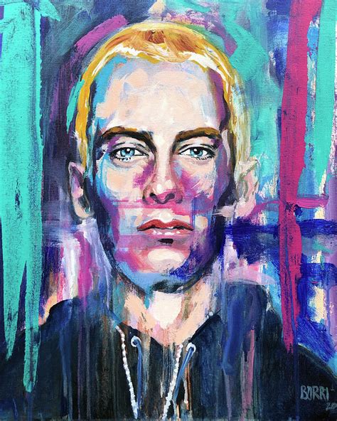 Eminem Painting By Joe Borri Pixels