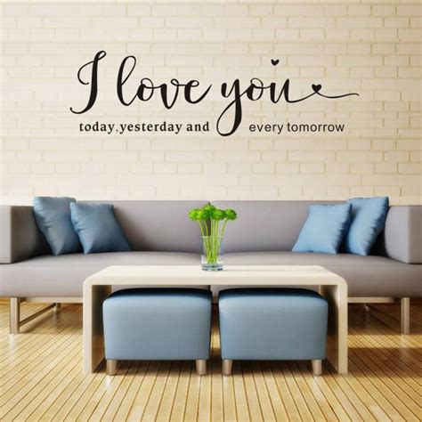 Wall Stickers Home Decor Living Room I Love You Removable Art Vinyl