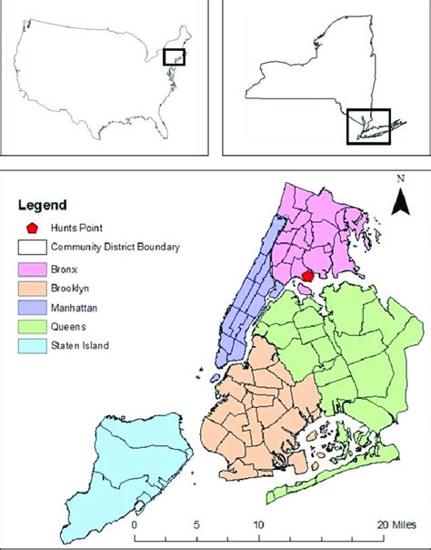 5 Boroughs Map Of New York City