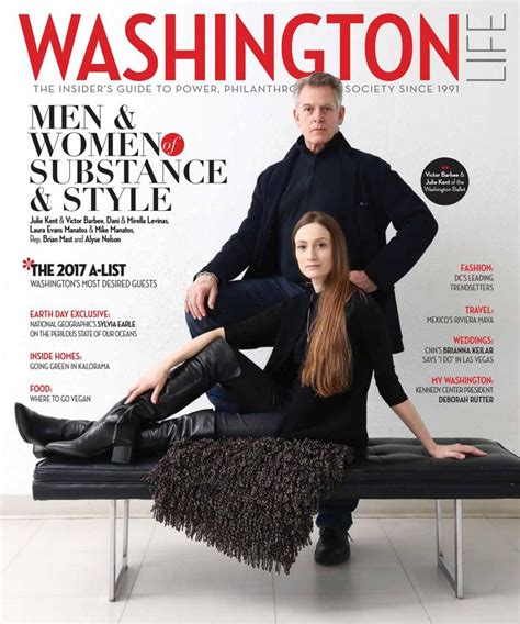 Washington Life Magazine April 2017 Julie Kent Life Magazine Kent