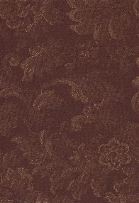 Maroon Beige Floral Upholstery Fabric