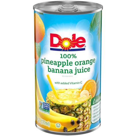 Dole Pineapple Orange Banana Juice Nutrition Facts Besto Blog