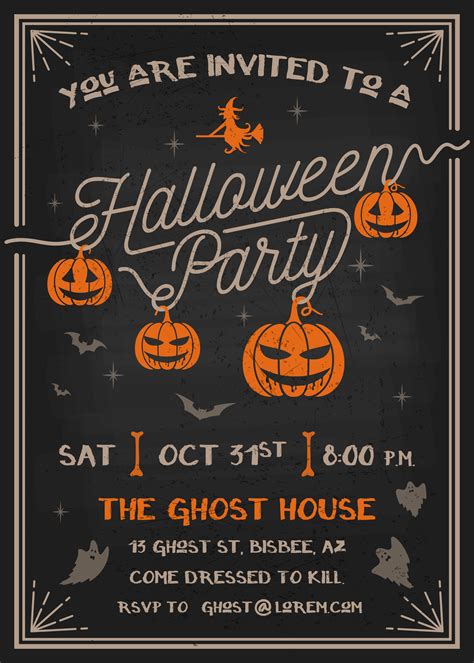 Halloween Invite Vector Art Icons And Graphics For Free Download