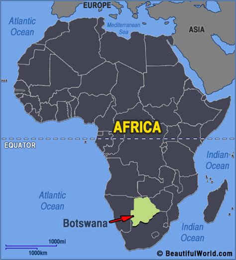 Map Of Botswana Facts And Information Beautiful World Travel Guide