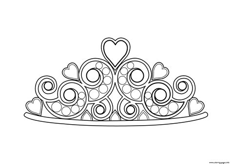 In this video you can learn easy way to draw a crown. Princess Diadem Coloring Pages Printable