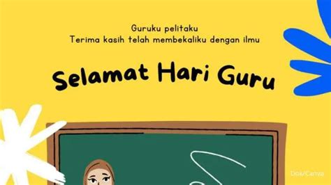 25 Poster Selamat Hari Guru Nasional 2022 Download Contoh Kartu Ucapan