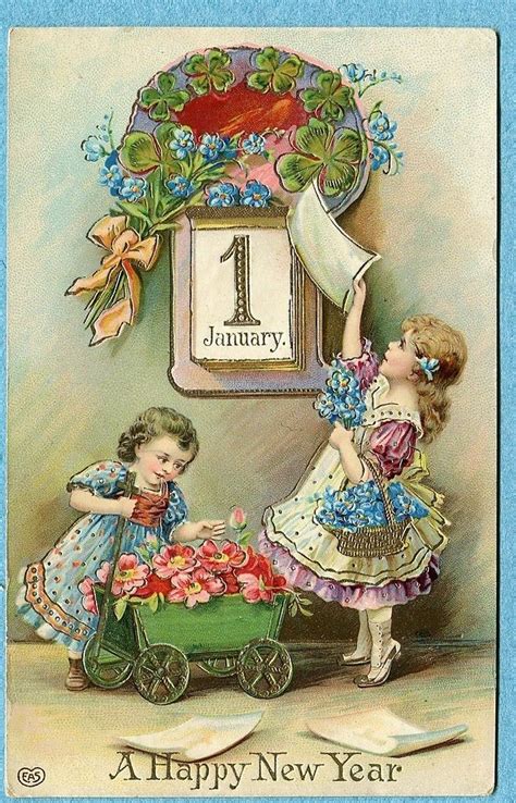 355 best new years vintage cards images on pinterest old cards vintage cards and vintage images