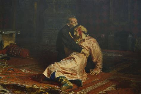 Ivan The Terrible And His Son Ivan By Ilya Repin Ilya Repin Famous Art Russian Painting