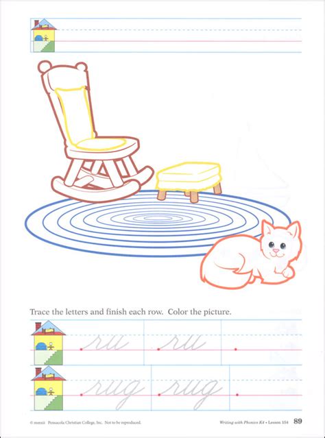 Writing With Phonics K4 Cursive Unbound A Beka Book