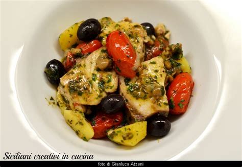 Ricciola In Umido Alla Siciliana Siciliani Creativi In Cucina