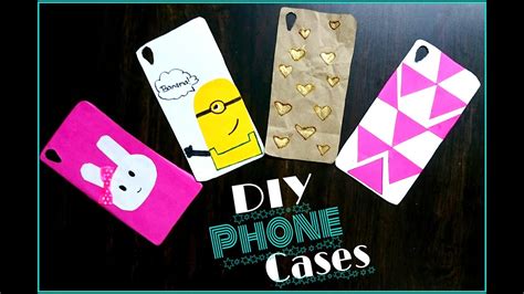 Diy Easy Phone Cases Using Everyday Material Youtube