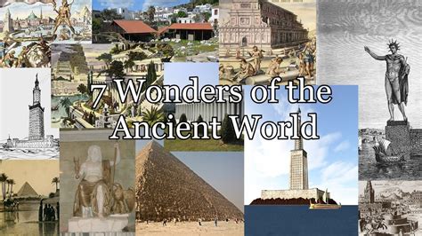 Seven Wonders Of The Ancient World The 7 Wonders Of The Ancient World