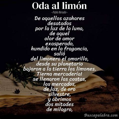 Poema Oda Al Limón De Pablo Neruda Análisis Del Poema