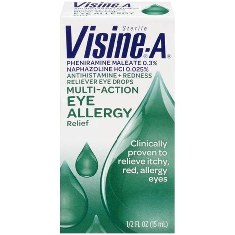 Visine A® Eye Allergy Relief Antihistamine And Redness Reliever Eye Drops