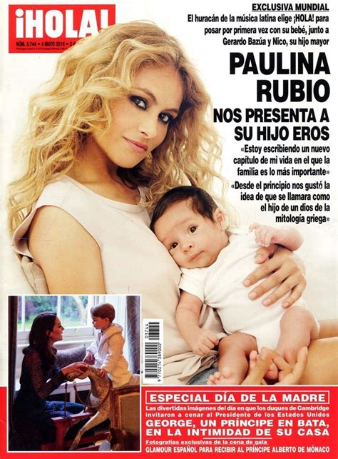 Paulina Rubio Presenta A Eros Su Segundo Hijo