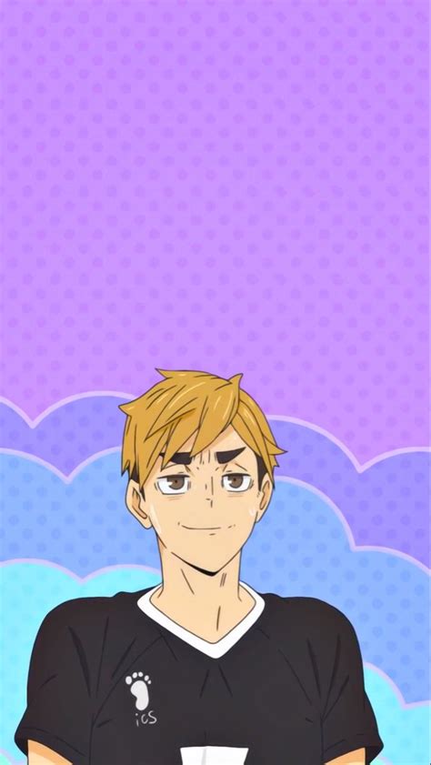 An Anime Character With Blonde Hair Wearing A Black Shirt And Holding A