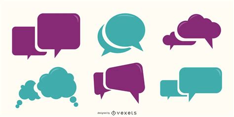 Thought And Speech Bubbles Pack Vector Download
