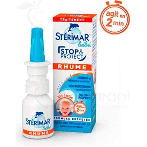 Its gentle microdiffusion spray is delivcered through a shaped nozzle that fits any nose, even a baby. STERIMAR STOP & PROTECT BABY RHUMES, Rhinitis Sinusitis ...