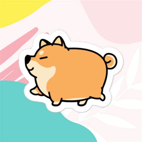 Shiba Inu Sticker Cute Shiba Inu Dog Sticker Shiba Inu Puppy Sticker