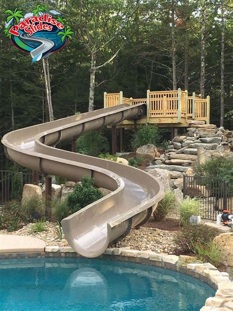 20 backyard pool ideas for the wealthy homeowner. Custom Water Slide Model PS61L-C | Paradise Slides Custom ...