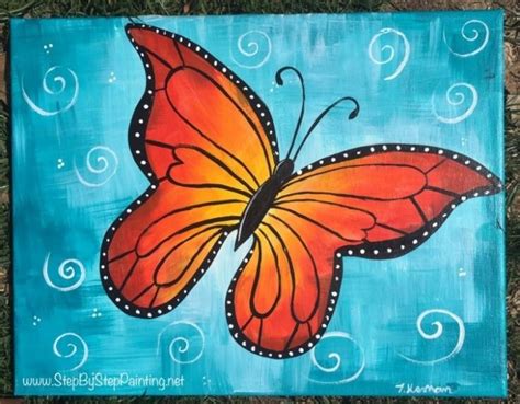 Butterfly Painting How To Paint A Butterfly In Acrylics Step By