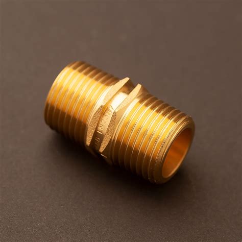 22mm Half Inch Solid Brass Hex Nipple M M