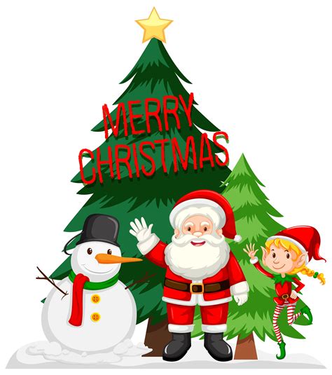 Merry Christmas Card Concept 303410 Vector Art At Vecteezy