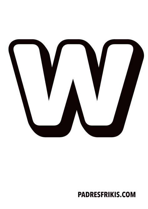 Letras W Para Imprimir Educadores Web