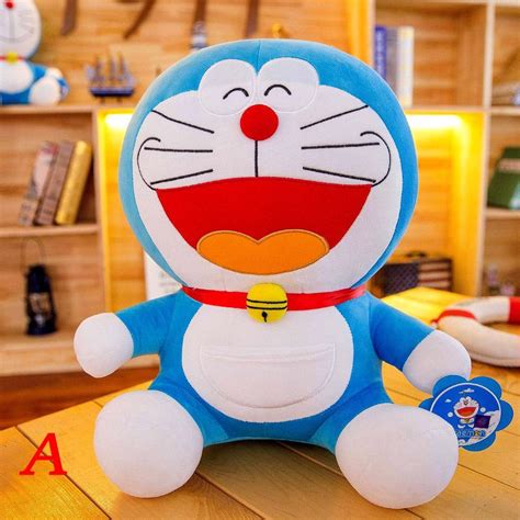 Blue Fat Stuffed Toys Doraemon Doll Plush Baby Children T Shopee