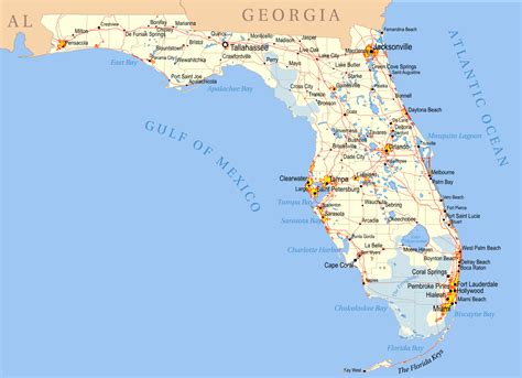 Florida Printable Map