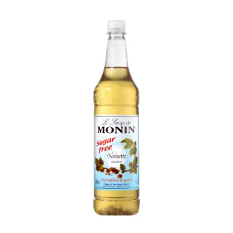 Monin Sugar Free Hazelnut Syrup John Street Beverage