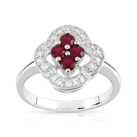 Check spelling or type a new query. Bague argent 925 rubis imitation zirconia - Femme - Bague ...