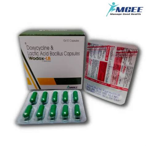 Solid Dosage Form Wodox Lb Doxycycline And Lactic Acid Bacillus Tablets