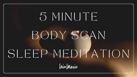 5 Minute Body Scan Sleep Meditation Youtube